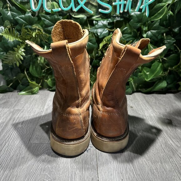 THOROGOOD AMERICAN HERITAGE 8″ TOBACCO MOC TOE MEN WORK BOOTS SIZE 11.5 D Soft main image 9